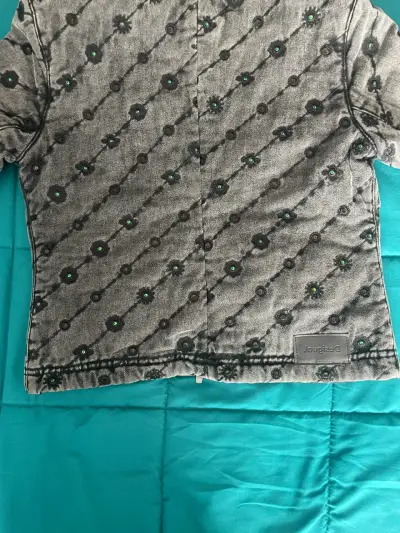 Chaqueta Desigual gris con diseño floral - miniatura 3