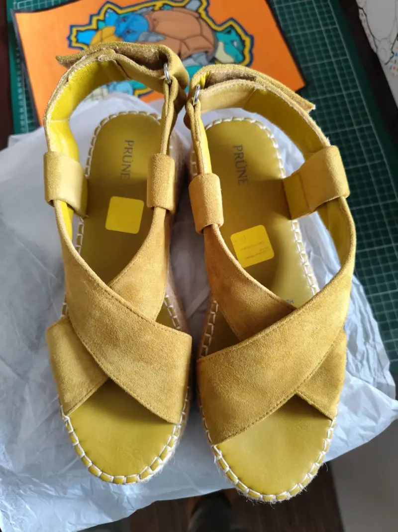 Sandalias amarillas de plataforma Prüne - 5