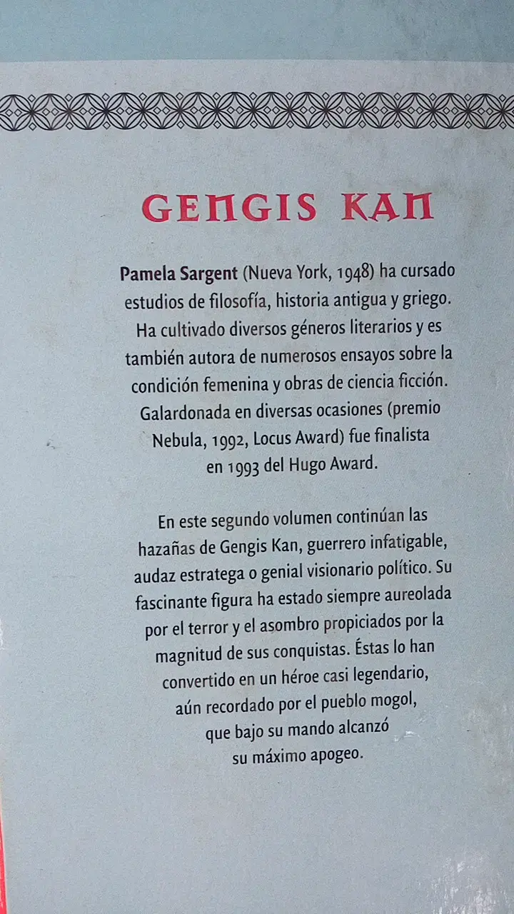 Libros Gengis Kan El Soberano Del Cielo de Pamela Sargent - 3