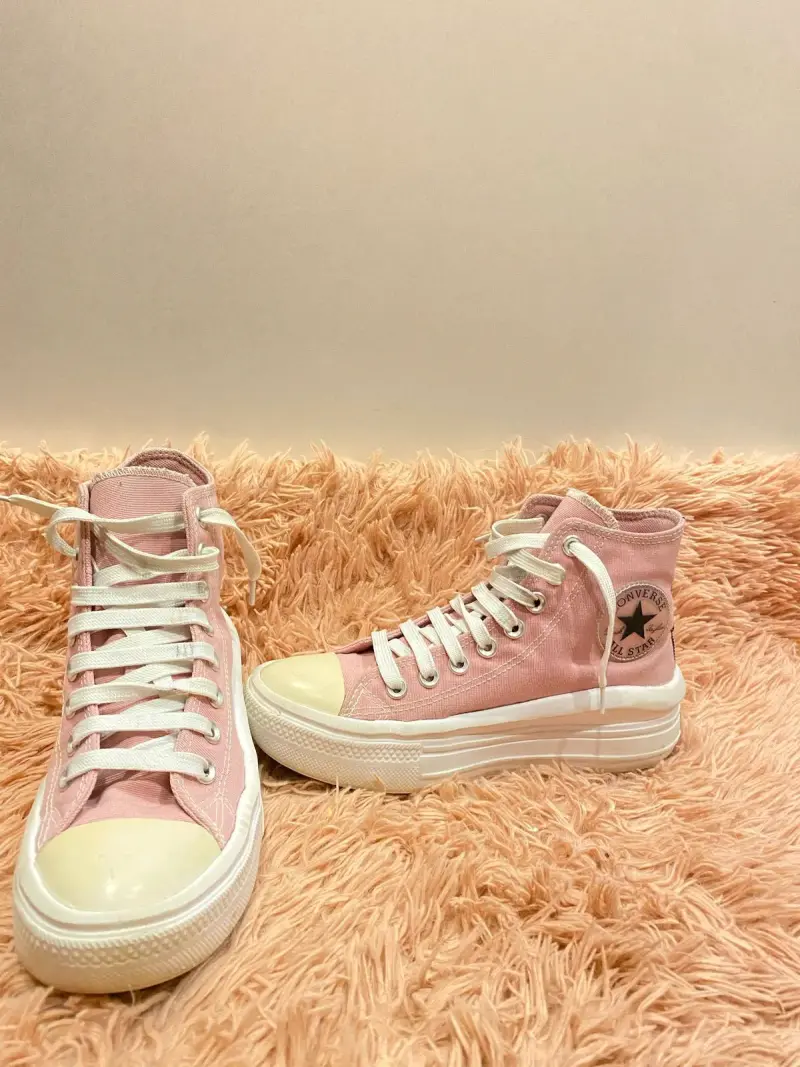 Zapatillas altas rosadas Converse All Star