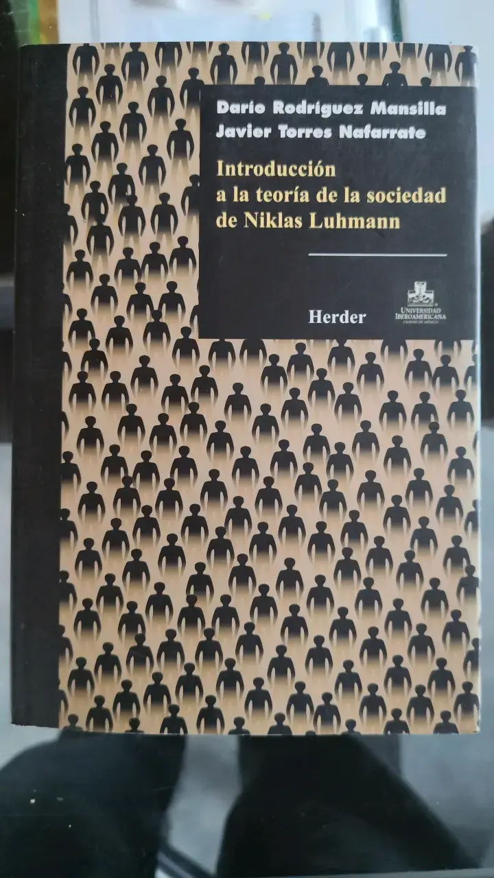 Libro Introducción a la Teoría de la Sociedad de Niklas Luhmann - 1