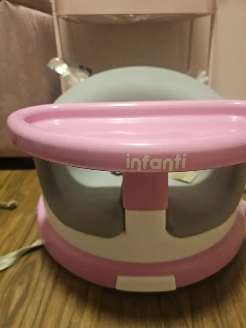 Silla de bebé Infanti con bandeja rosa - 2