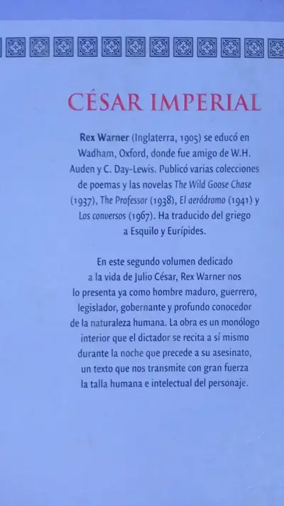 Libro César Imperial de Rex Warner - miniatura 2