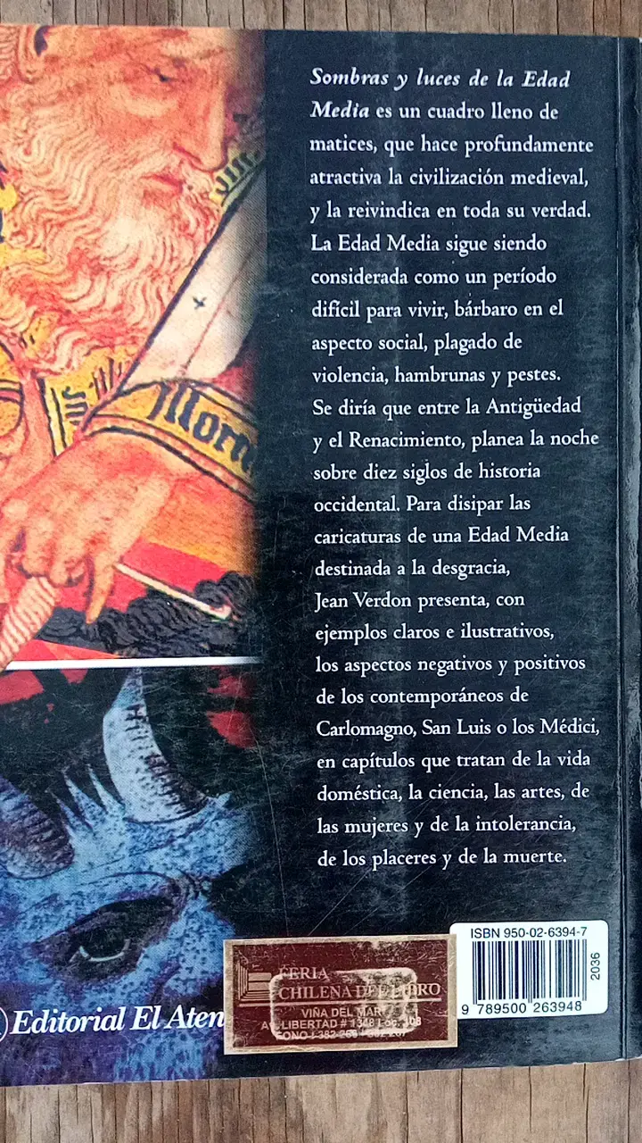 Libro Sombras y Luces de la Edad Media de Jean Verdon - 2