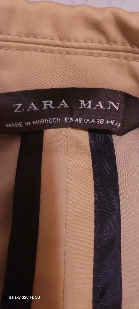 Blazer beige para hombre Zara Man - 5