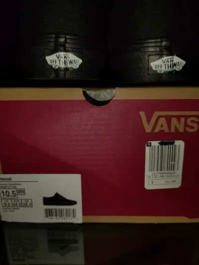 Zapatillas negras Vans casuales N44 - miniatura 2
