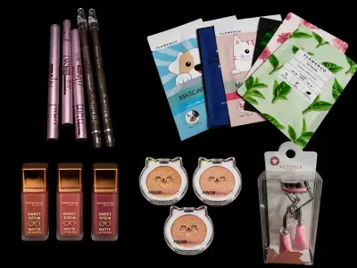Set de Maquillaje Variado con Labiales y Sombras - miniatura 1