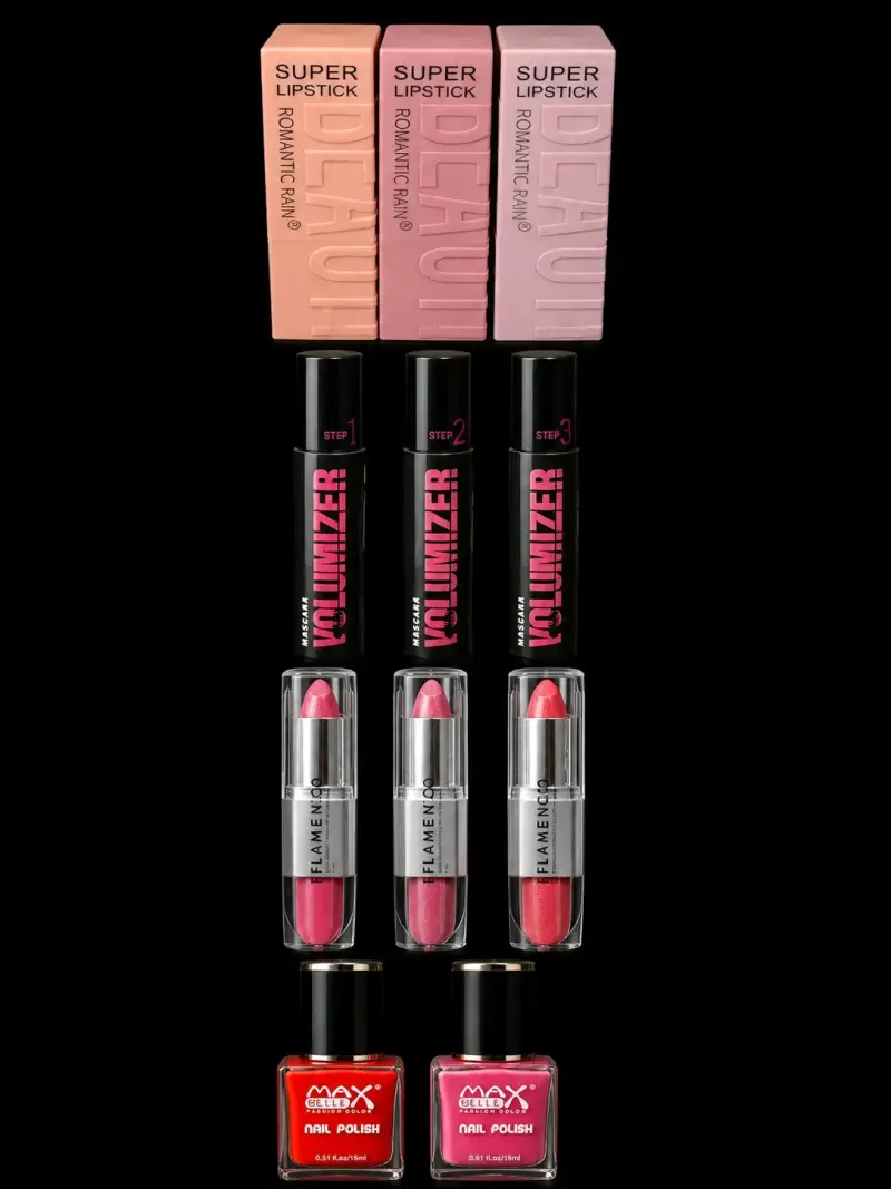 Set de Maquillaje Variado con Labiales y Sombras - 3
