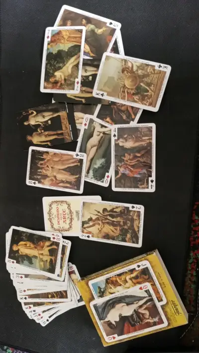 Baraja de cartas de arte clásico.  Dos mazos. - miniatura 1