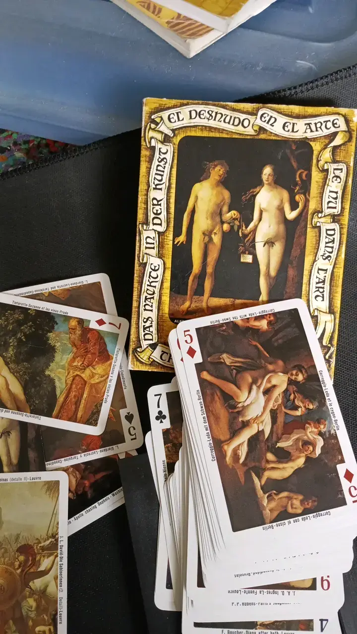Baraja de cartas de arte clásico.  Dos mazos. - 4