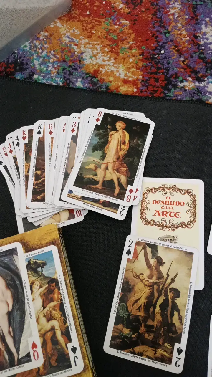 Baraja de cartas de arte clásico.  Dos mazos. - 5