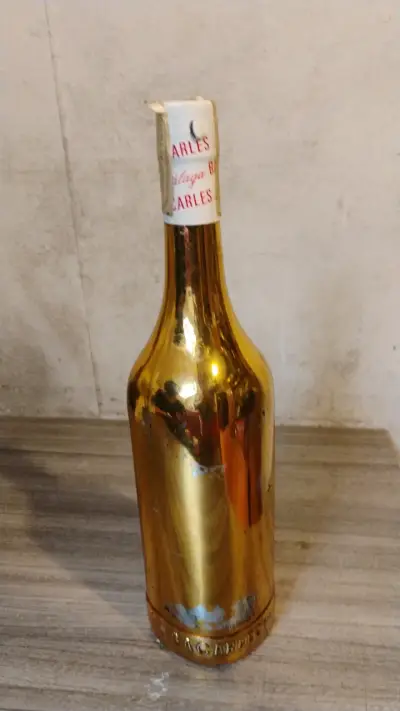 Botella antigua vino Málaga Lágrima Bacarlés - miniatura 3