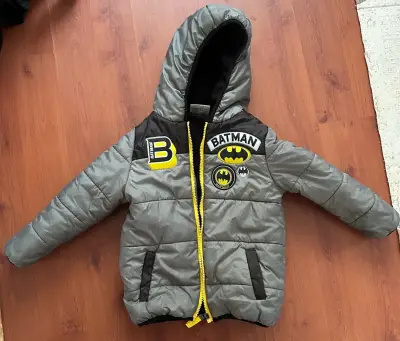 Parka infantil Batman gris con capucha - miniatura 1