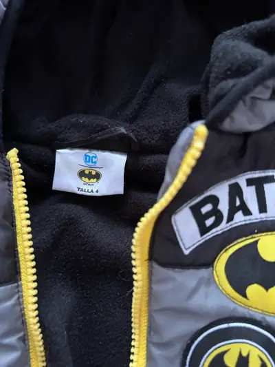 Parka infantil Batman gris con capucha - miniatura 2