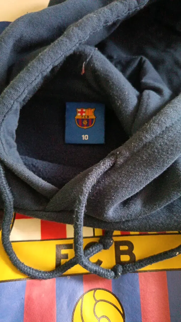 Polerón con capucha FCB azul oscuro - 2