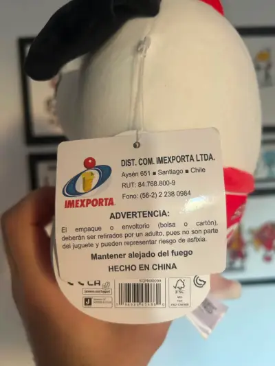 Peluche Squishmallows Snoopy con Traje Rojo - miniatura 6