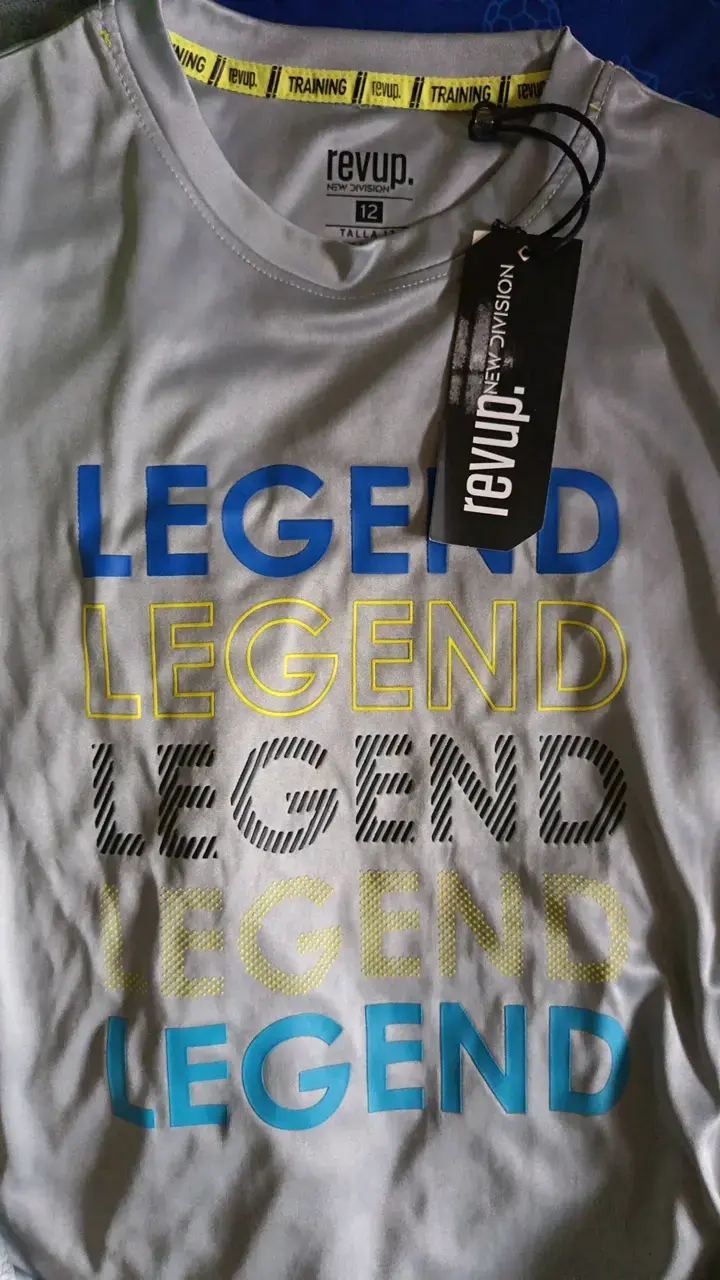 Polera deportiva gris diseño 'Legend' Revup T12 - 2