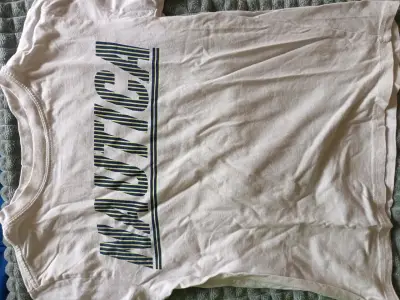 Polera Nautica blanca con logo T8 - miniatura 1
