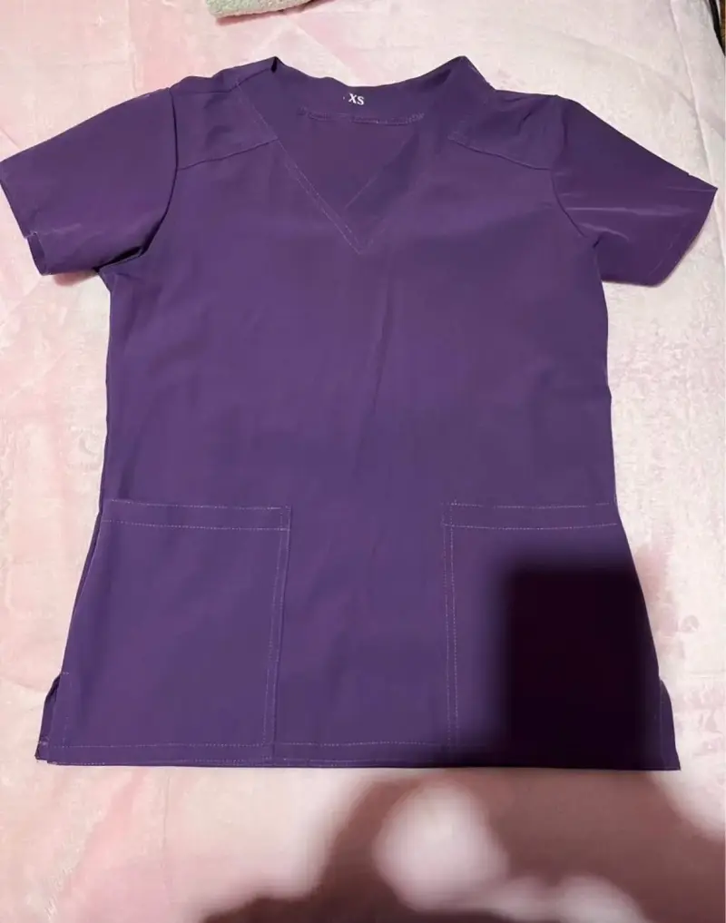 Conjunto traje clínico morado y negro talla XS - 1