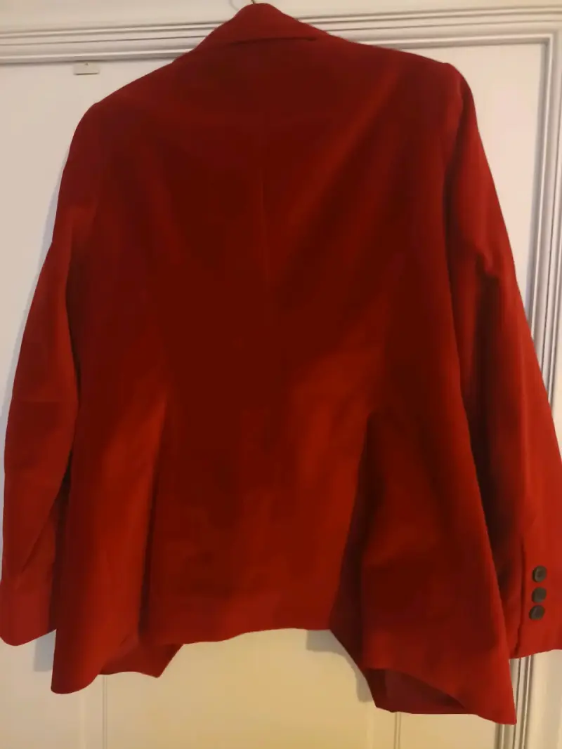 Blazer rojo elegante para mujer talla 40 - 3