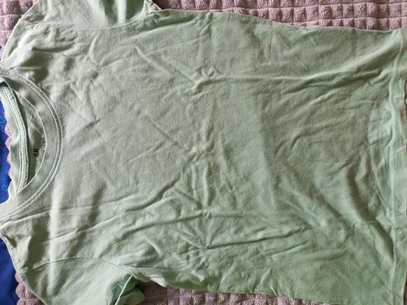Polera verde H&M de algodón niño T8 - 1