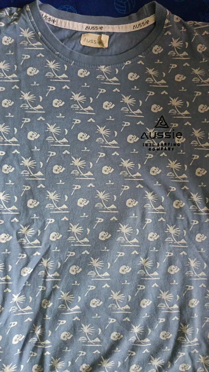Polera estampada azul Aussie T10 - 2