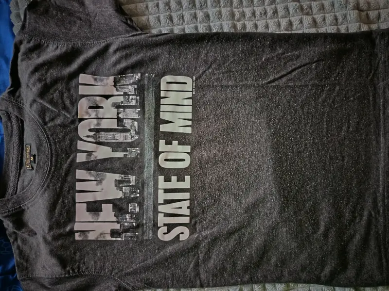 Polera Negra New York State Of Mind Talla 10 - 1