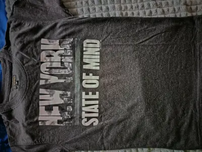 Polera Negra New York State Of Mind Talla 10 - miniatura 1