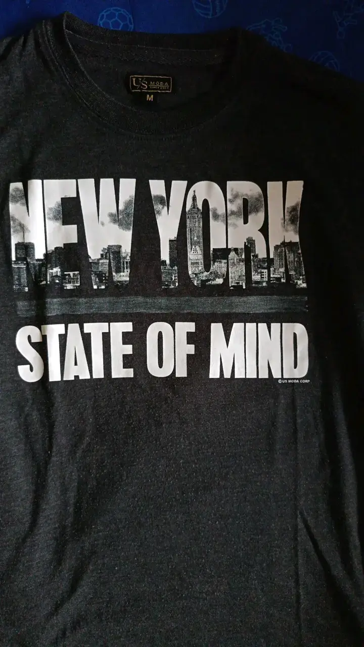 Polera Negra New York State Of Mind Talla 10 - 2