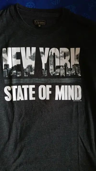 Polera Negra New York State Of Mind Talla 10 - miniatura 2