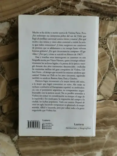 Libro 'Violeta Parra: La Vida' de Víctor Herrero - miniatura 2