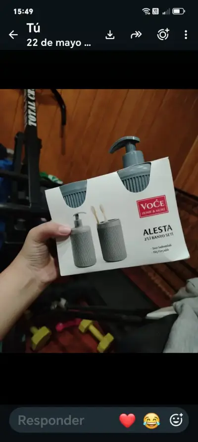 Set de Baño 2x1 Alesta Voce Home & Style - miniatura 2