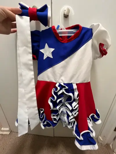 Disfraz de huasa chilena para niña con accesorios - miniatura 1