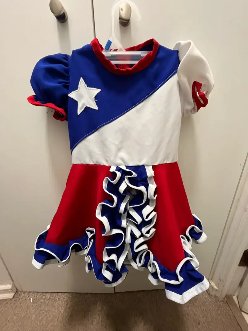 Disfraz de huasa chilena para niña con accesorios - 3