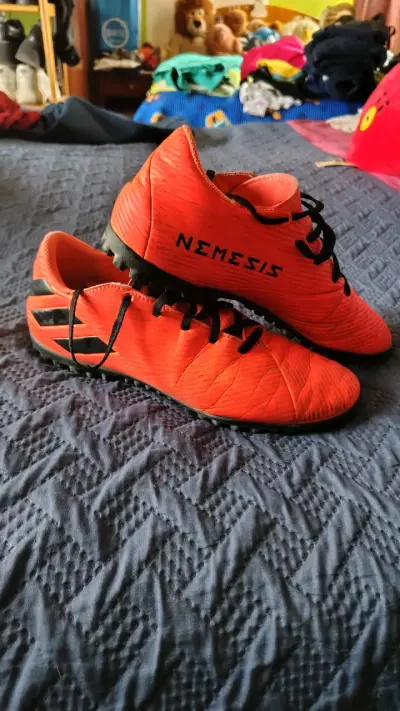 Zapatillas de Fútbol Adidas Nemeziz Naranja - miniatura 3