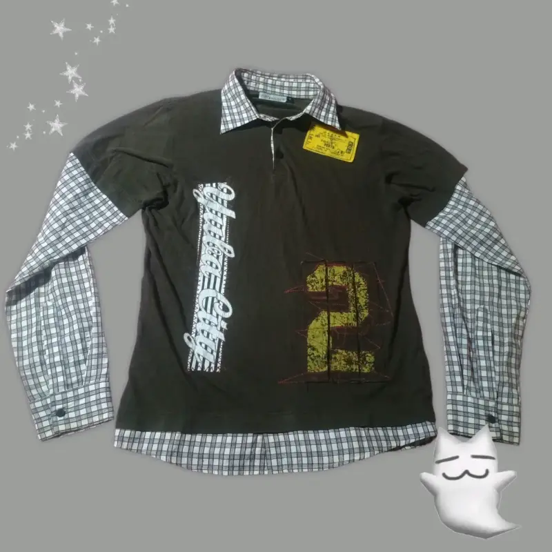 Polera manga larga con diseño urbano Clockhouse - 1