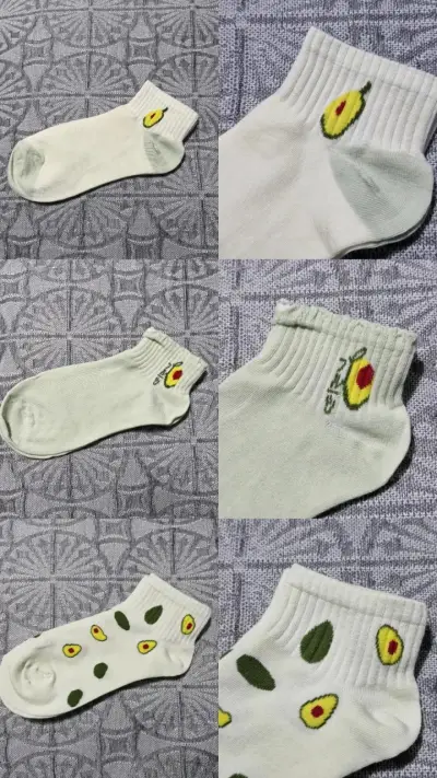 Calcetines cortos con diseño de palta - miniatura 1
