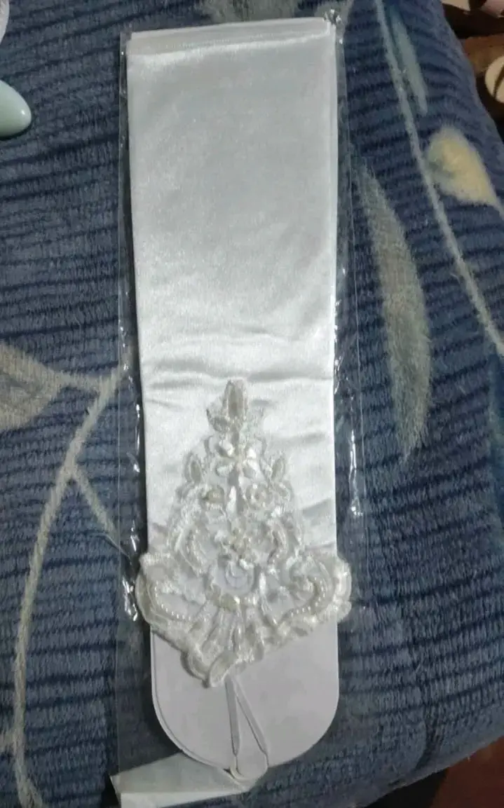 Vestido de novia encaje blanco elegante - 5
