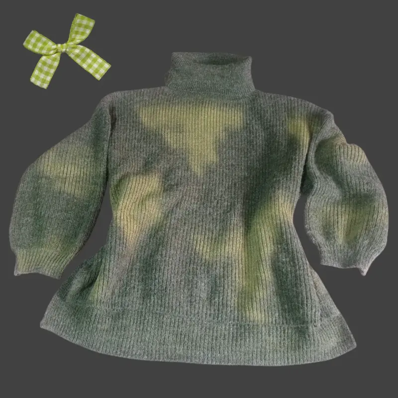 Suéter de lana verde Oversize