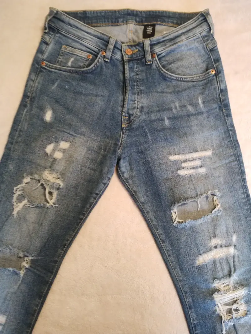 Jeans de Mujer Rasgados Azul - 3