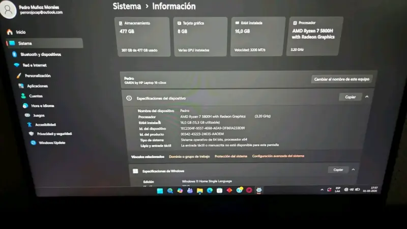 Hp OMEN 16 - 2
