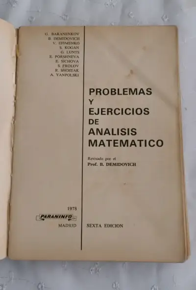 Libro Problemas y Ejercicios de Análisis Matemático B. Demidovich - miniatura 3