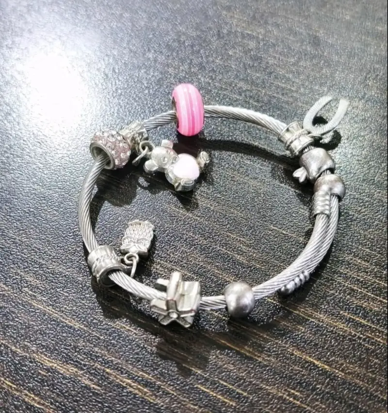 Pulsera de acero estilo Pandora
