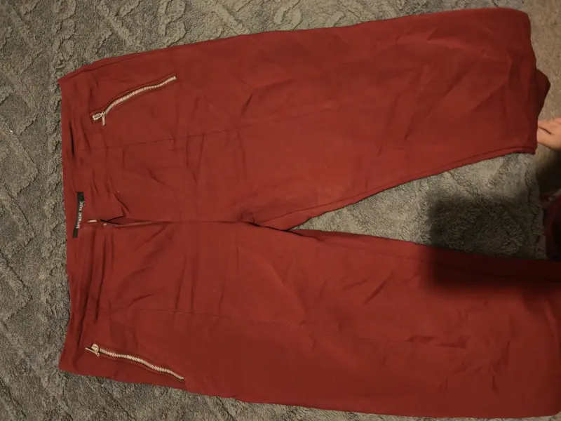 Pantalones Basement para mujer en amarillo y rojo - 2
