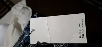 Camisa estampada de hojas azul BYB talla M - miniatura 5