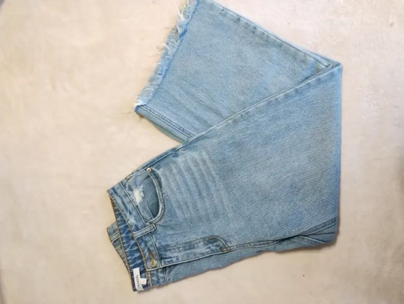 Jeans anchos de mezclilla azul claro Nicopoly - 2