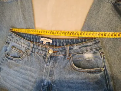 Jeans anchos de mezclilla azul claro Nicopoly - miniatura 5
