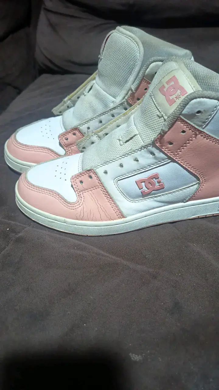 Zapatillas DC Manteca Hi Mujer Rosadas - 2