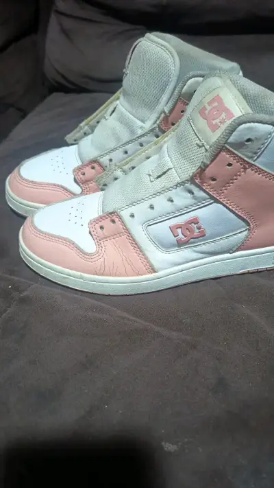 Zapatillas DC Manteca Hi Mujer Rosadas - miniatura 2