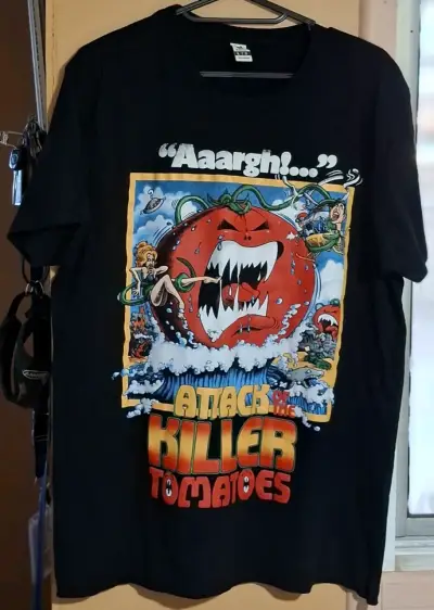Polera negra Attack of the Killer Tomatoes - miniatura 1